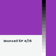 Color chip: Munsell 5P 4/16