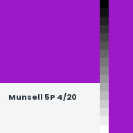 Color chip: Munsell 5P 4/20