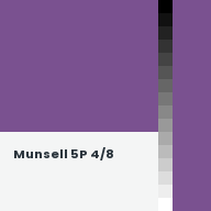 Color chip: Munsell 5P 4/8
