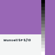 Color chip: Munsell 5P 5/10
