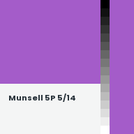 Color chip: Munsell 5P 5/14