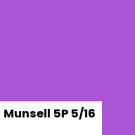 Color chip: Munsell 5P 5/16