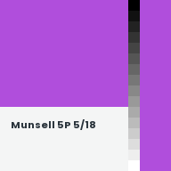Color chip: Munsell 5P 5/18