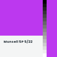 Color chip: Munsell 5P 5/22