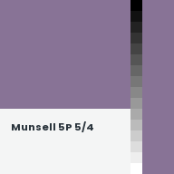 Color chip: Munsell 5P 5/4
