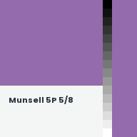 Color chip: Munsell 5P 5/8