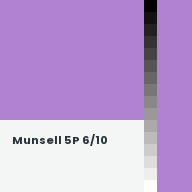 Color chip: Munsell 5P 6/10