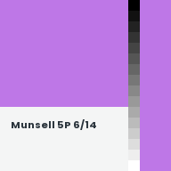 Color chip: Munsell 5P 6/14