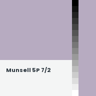 Color chip: Munsell 5P 7/2