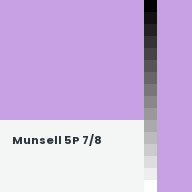 Color chip: Munsell 5P 7/8