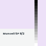 Color chip: Munsell 5P 9/2