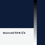 Color chip: Munsell 5PB 1/4