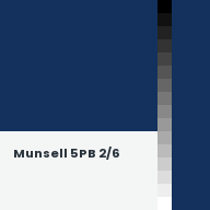 Color chip: Munsell 5PB 2/6