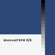 Color chip: Munsell 5PB 3/6