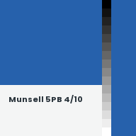 Color chip: Munsell 5PB 4/10