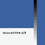 Color chip: Munsell 5PB 4/8
