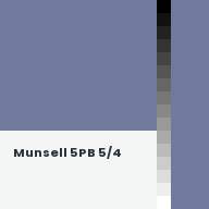 Color chip: Munsell 5PB 5/4