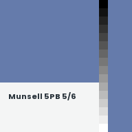 Color chip: Munsell 5PB 5/6