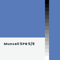 Color chip: Munsell 5PB 5/8