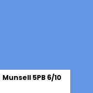 Color chip: Munsell 5PB 6/10