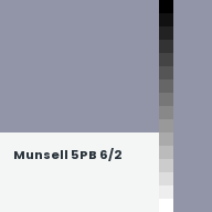 Color chip: Munsell 5PB 6/2