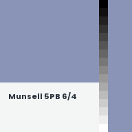 Color chip: Munsell 5PB 6/4