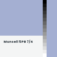 Color chip: Munsell 5PB 7/4