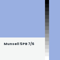 Color chip: Munsell 5PB 7/6