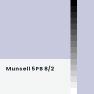 Color chip: Munsell 5PB 8/2