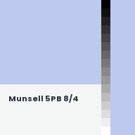 Color chip: Munsell 5PB 8/4
