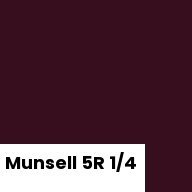 Color chip: Munsell 5R 1/4