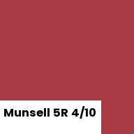 Color chip: Munsell 5R 4/10