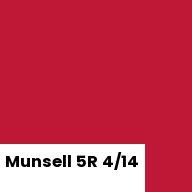 Color chip: Munsell 5R 4/14
