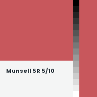 Color chip: Munsell 5R 5/10