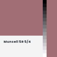 Color chip: Munsell 5R 5/4