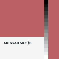 Color chip: Munsell 5R 5/8
