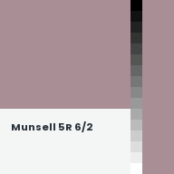 Color chip: Munsell 5R 6/2