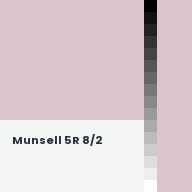 Color chip: Munsell 5R 8/2