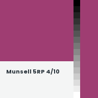 Color chip: Munsell 5RP 4/10