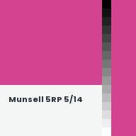 Color chip: Munsell 5RP 5/14