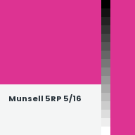 Color chip: Munsell 5RP 5/16