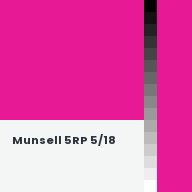 Color chip: Munsell 5RP 5/18