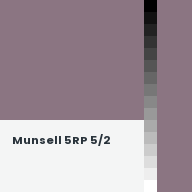 Color chip: Munsell 5RP 5/2