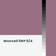 Color chip: Munsell 5RP 5/4