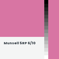 Color chip: Munsell 5RP 6/10