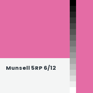 Color chip: Munsell 5RP 6/12