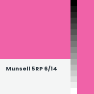 Color chip: Munsell 5RP 6/14