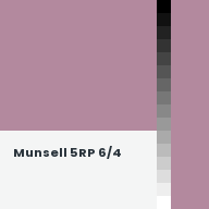 Color chip: Munsell 5RP 6/4