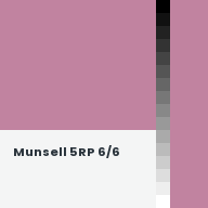 Color chip: Munsell 5RP 6/6