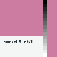 Color chip: Munsell 5RP 6/8